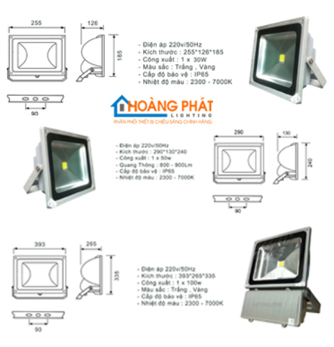 Đèn LED Pha 17341 10W 27K/40K Đen 127x39x119mm: sản phẩm được sử dụng ngày càng rộng rãi